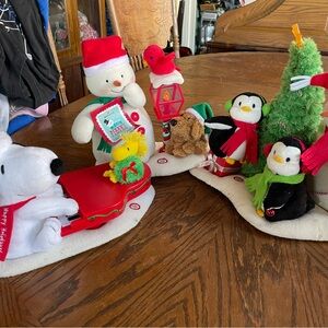 Hallmark Jingle Pal Set with Snowman and Penguins (Read Description)